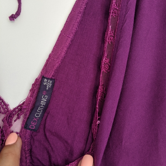Dex, summer dress, size small, purple - Picture 3 of 4